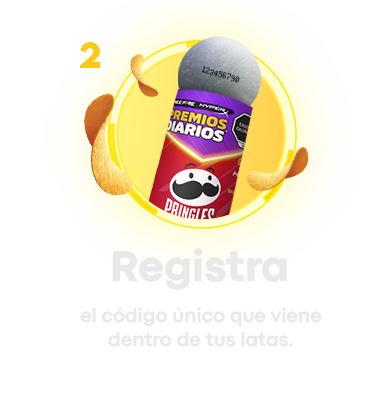 Código de ejemplo. Registra el código único que viene dentro de tus latas